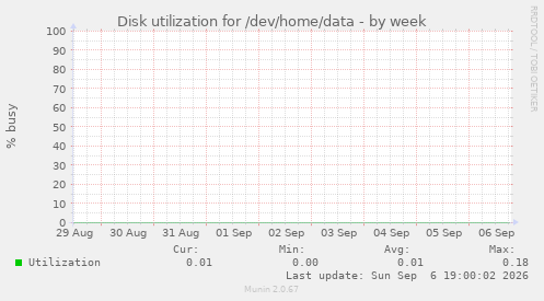 Disk utilization for /dev/home/data